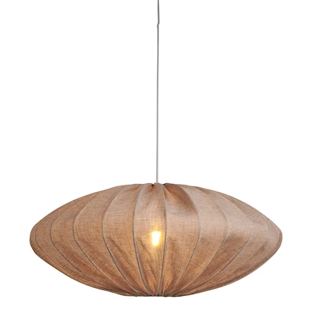 Ellipse Taklampe Ø 80 x 30 cm Lin Sand