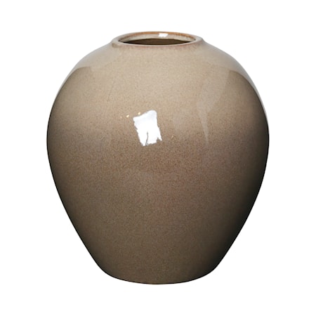 Ingrid Vase M Beige