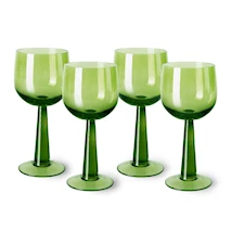 Emeralds vinglass høye 4-pakning 20 cl glass grønn