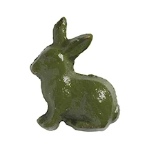 Tirador conejo 5x4 cm - verde