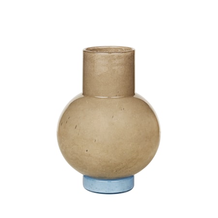 Mari Vase 27 cm Taupe/Seranity Light Blue