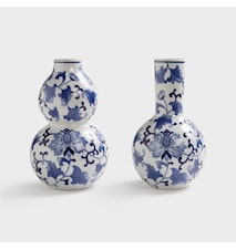 Dutch Delight Vase Large Sett med 2 stk. Hvit/Blå