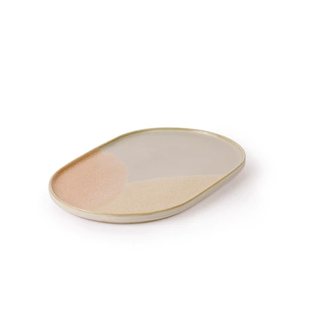 Gallery Ceramic Plate Oval Pink/Nude