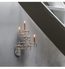 Nagel Veggfeste/Påbygningsdel for Lysestaker Krom