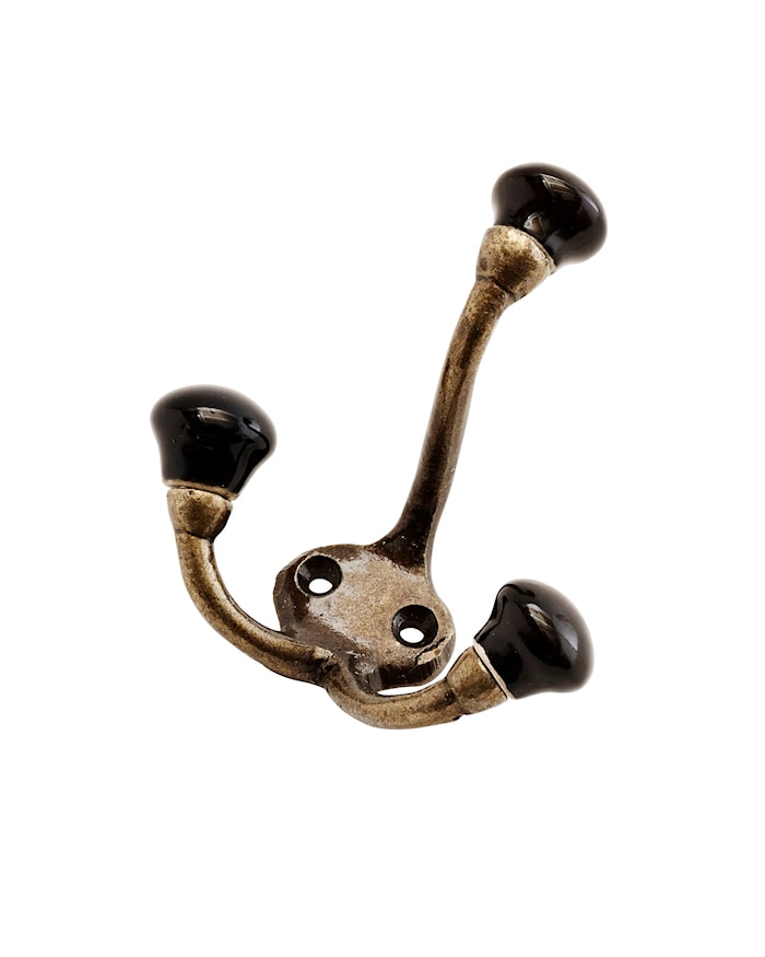 Hook 8 cm Black/Brass