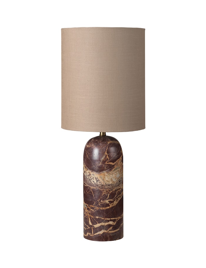 Asta Lampa med Lampskärm Cherry Red/Taupe