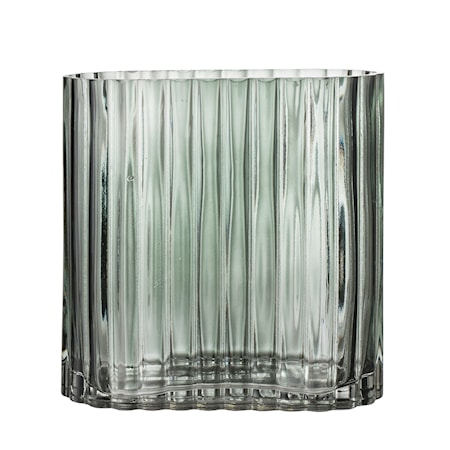 Vas Glas Grön 18x9cm
