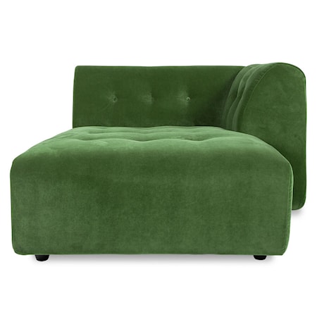 Vint couch: Element höger Divan Grön
