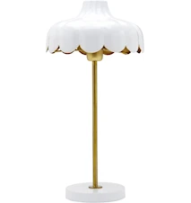 Lampe de table Wells blanc/or 50 cm