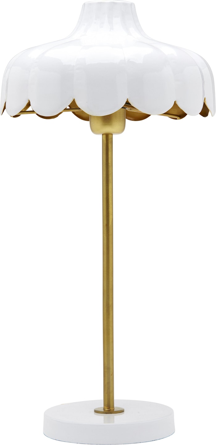 Wells Tafellamp Wit/Goud 50cm