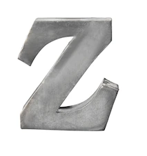 Zinc letter (letra de zinc), Z