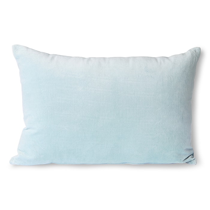 Velvet Cushion Ice Blue 40x60 cm