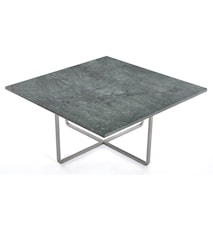 Ninety 80x80 sofabord - Grønn indio/stomme rustfritt stål