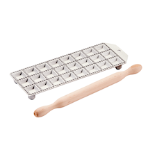 Ravioli Tin with Rolling Pin 24 moulds 26x11 cm