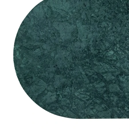 Sidobord Metall/ Grön Marmor
