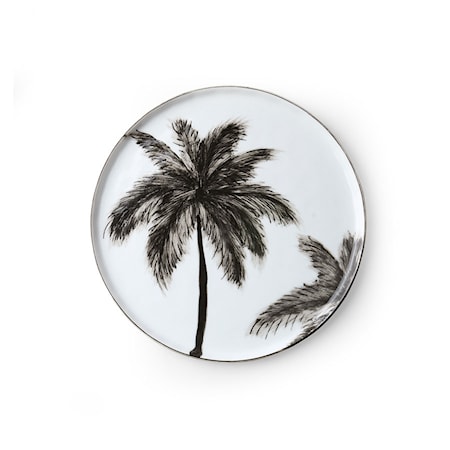 Bold & Basic Ceramics Porcelæn Asiet Palms