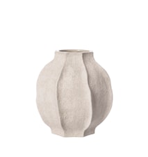 Vase Ø 18 x 18 cm Steingut Beige