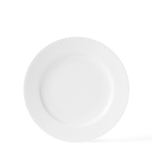 Rhombe Frokosttallerken Ø21 cm Hvidt Porcelæn