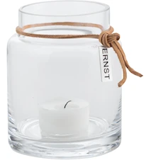 Lanterne pour bougie chauffe-plat verre Ø 6,5 cm