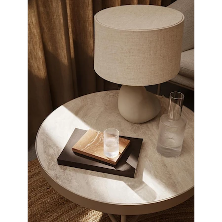 Travertine Soffbord Large  Cashmere