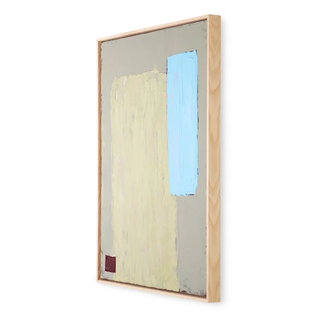 Abstrakt Maleri Pistachio/Blue 60x80cm
