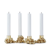 MOLEKYL Candle Holder Brass 4 candles