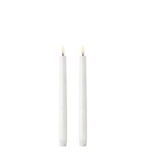 Kronelys LED 25,5 cm 2-pak Hvid