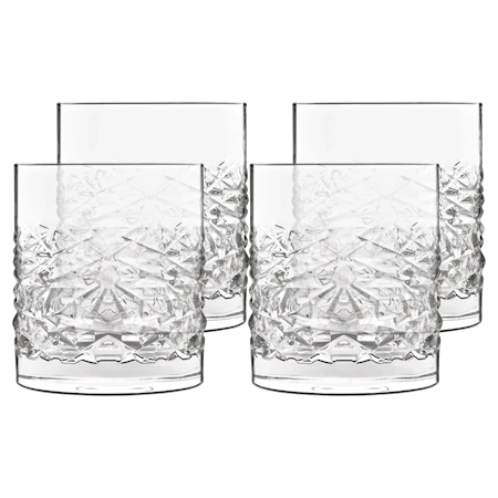 Mixology Textures Whiskyglas 38cl 4-pack
