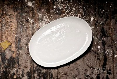 Piatto da portata ovale bianco 28 cm