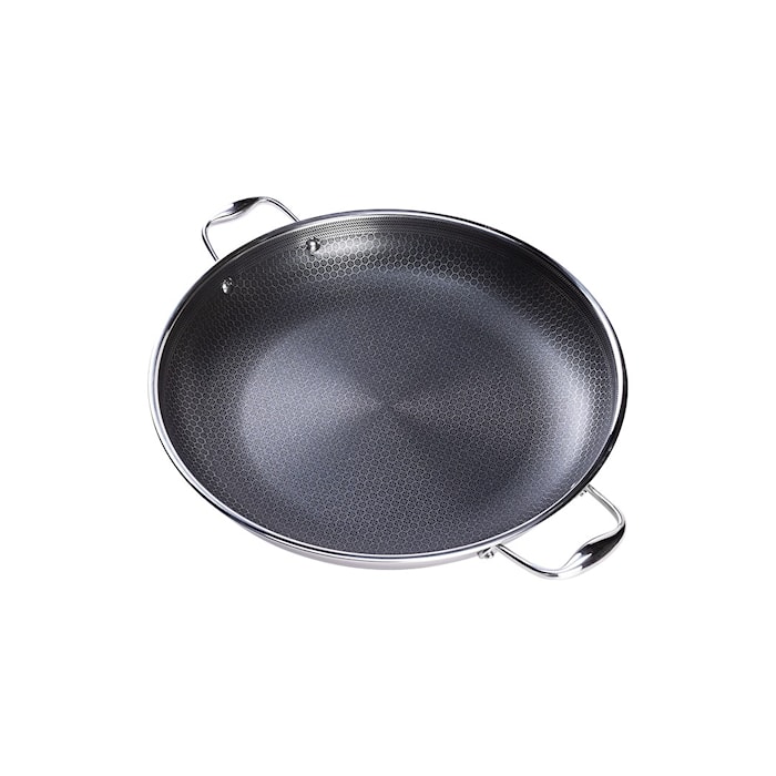 Hybridi Wok kannella 36 cm Ruostumaton teräs Musta