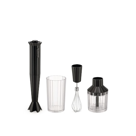 Alessi Plissé Stavmixer Set 500W Svart