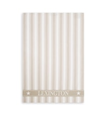 Icons Striped Kökshandduk Waffle Beige/Vit