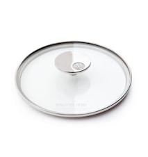 M'360 Glasslokk Ø28cm glass/stål