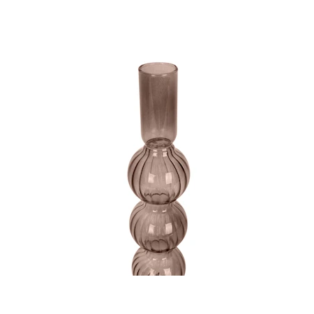 Swirl Bubbles Ljusstake Large Choco Brun