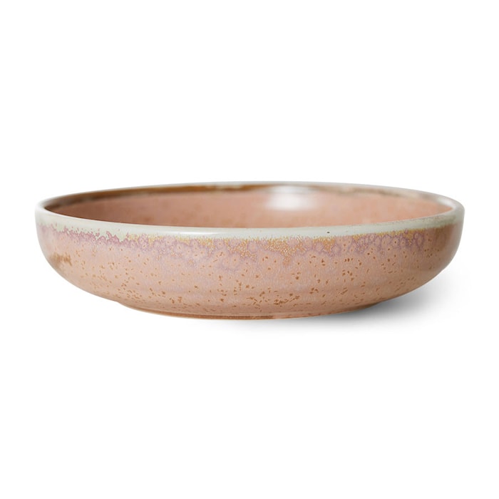 Chef ceramics: Djup tallrik L Rustic pink