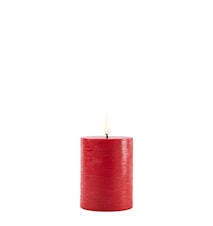 Pillar LED-Kerze 7,8 × 10 cm Rot