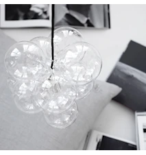 Lámpara de techo DIY transparente bolas de cristal