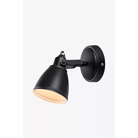 Fjällbacka Vägglampa 1 IP44 Svart