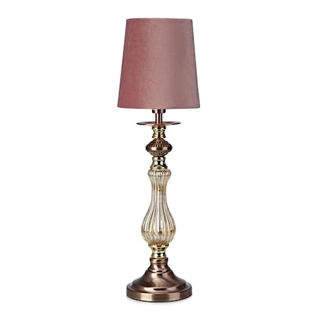 Heritage Bordlampe Brushed Copper/Brass/Pink