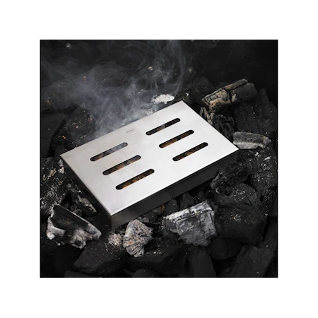 Röklåda för grill 21,5 x 13,5 x 3,5 cm 18/10 stål