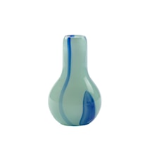 Flow Vas Mini 15 cm Ljusblå/Ränder