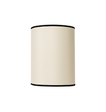 Lampskärm 30x39 cm Off-White/Svart