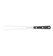 Pluton gaffel stål/svart, l: 1