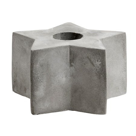 Ljusstake Cement Star Medium