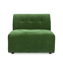 Vint couch: element midtdel, grønn