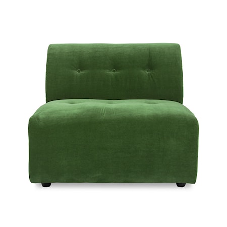 Vint couch: element mitten Grön