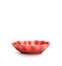 Oyster Skål 18x16 cm Rød