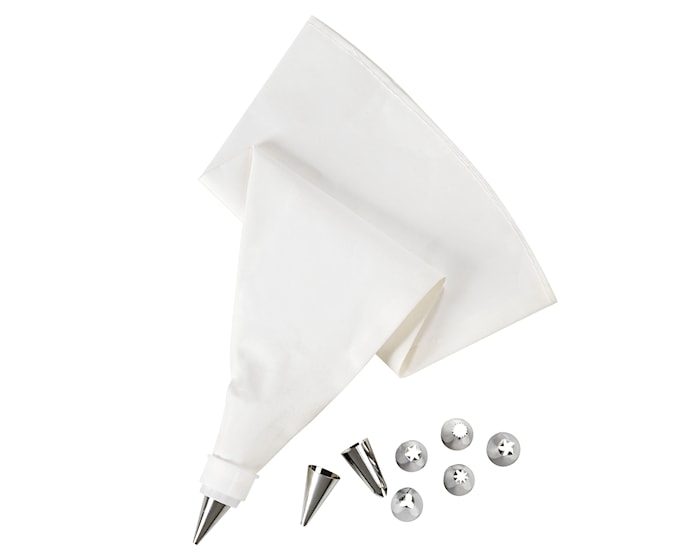 Piping bag 32 cm plastic with nozzles